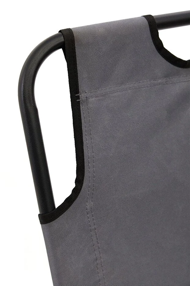 Litus Katlanır Şezlong Plaj Şezlongu Portatif Kamp Sandalyesi Ve Bahçe Şezlongu - Gri